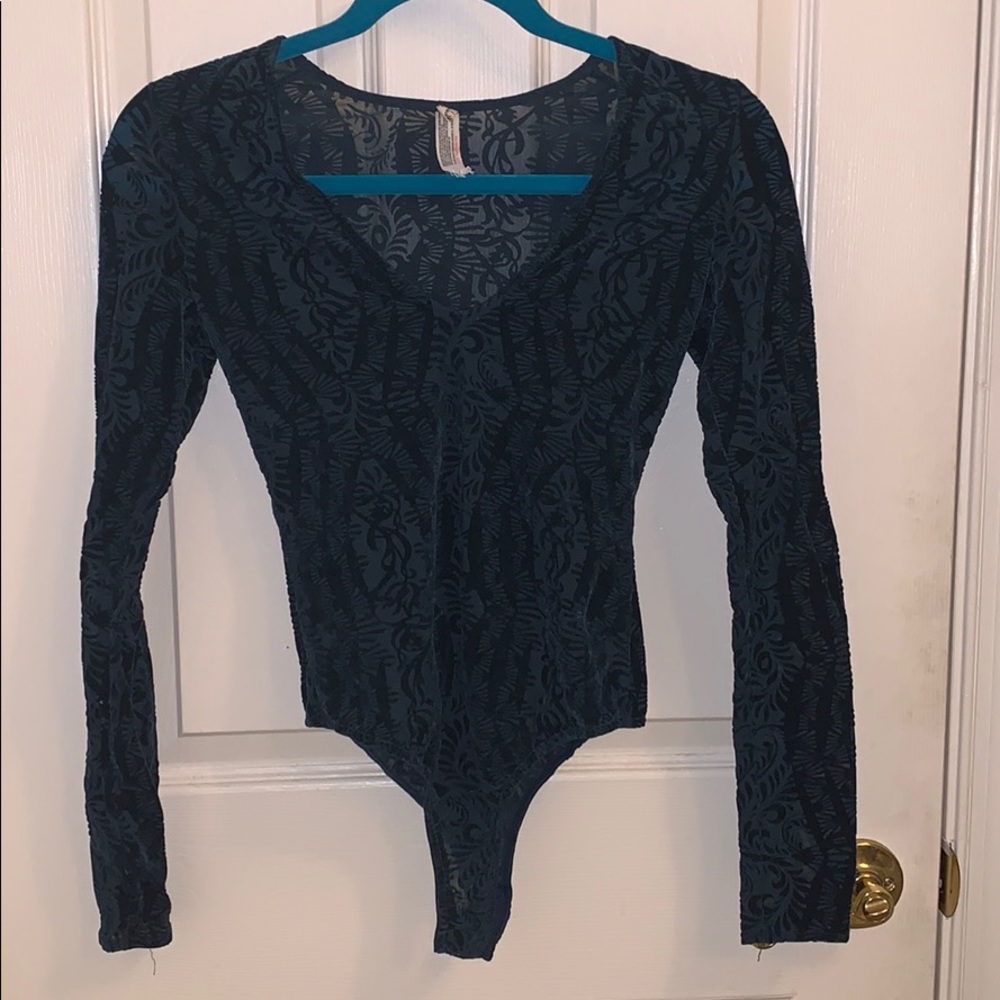 Free people long sleeve bodysuit